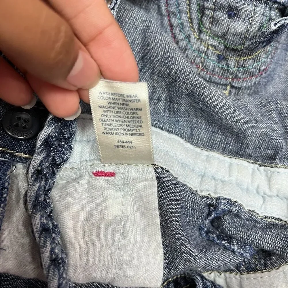 OshKosh B'gosh Bib Denim Shortalls Overalls Size 24 Months